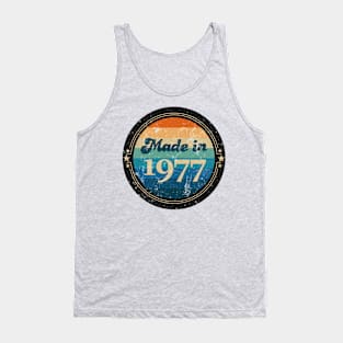 Retro Vintage Made In 1977 Tank Top